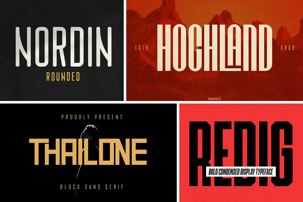 بیش از 20 فونت سبک قدیمی و فشرده که باید داشته باشید 7 مقاله بیش از 20 فونت فشرده سبک قدیمی 07