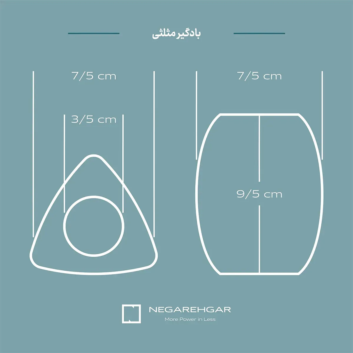 سایز پتگیر میکروفون مثلثی